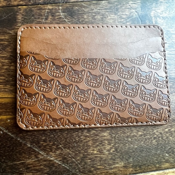 Studio Ghibli Brown Leather Card Holder - Picture 1 of 4